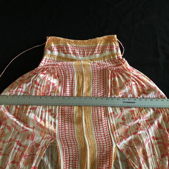 Rare Free People Squared Off Convertible Printed Maxi Skirt & Dress Sz S - Picture 14 of 16